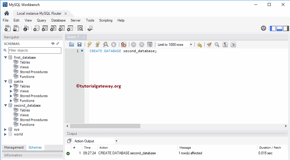 MySQL Create Database 6
