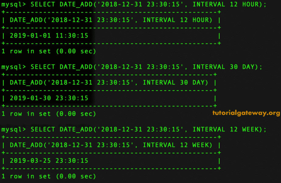 Add Hours, Days, and Weeks to Date 2