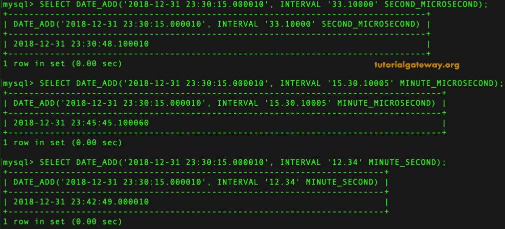 Add Microseconds to Date 4