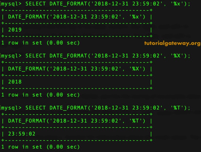 DATE_FORMAT Function 4