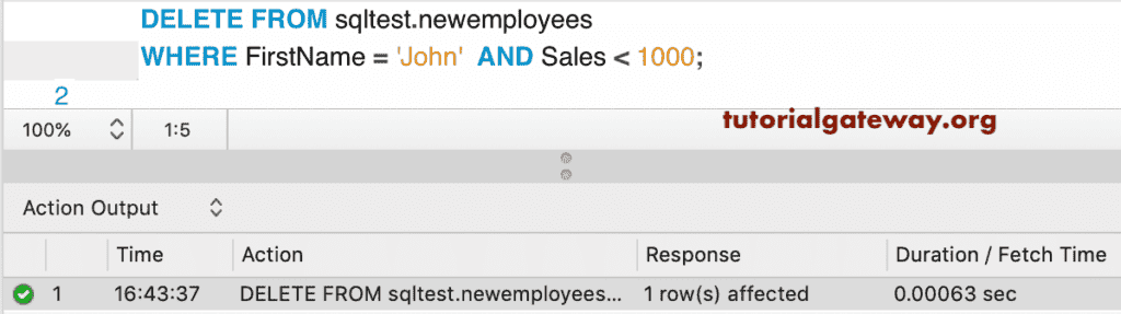 Delete multiple condition 7