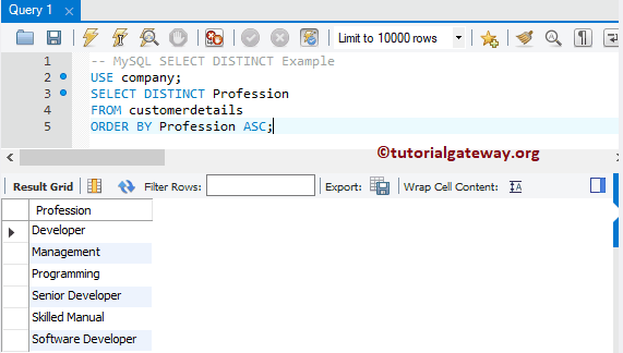 Select Distinct Group By 8