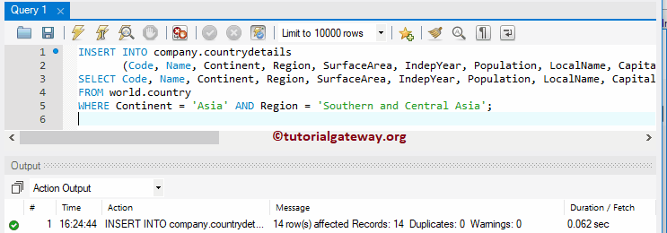 Insert INTO Statement 11