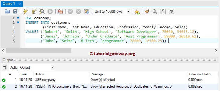 MySQL Insert Multiple Values of Different Data types 7