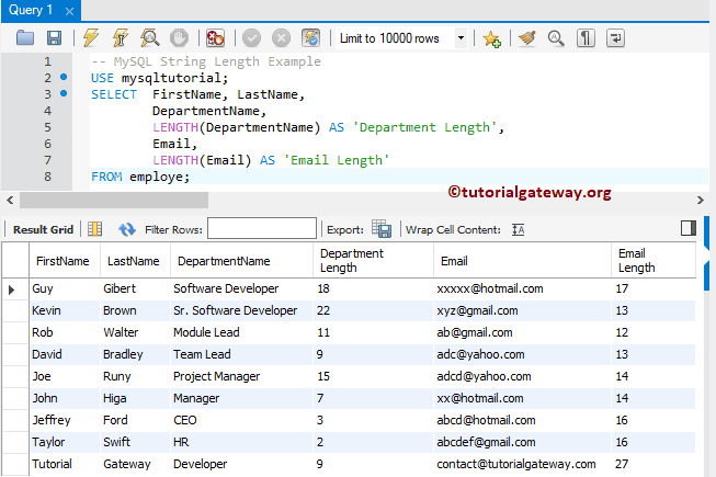 String Length Example 3