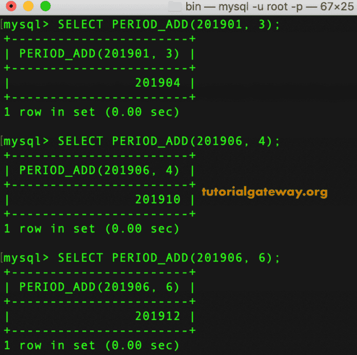 PERIOD_ADD Example 1