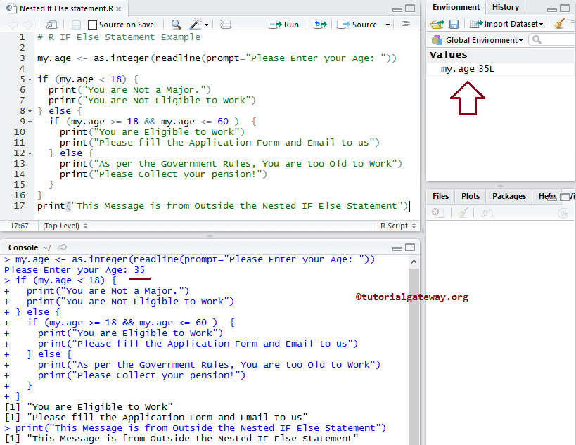 Nested If Else in R Programming 1