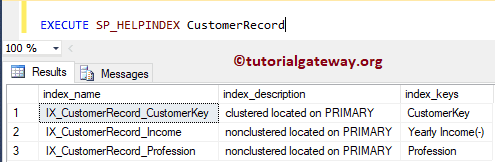 Create Multiple Non Clustered Indexes in SQL Server 10