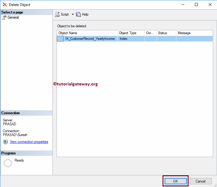 Delete Object Window 6