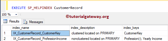 Create Composite Non Clustered Index in SQL Server 8