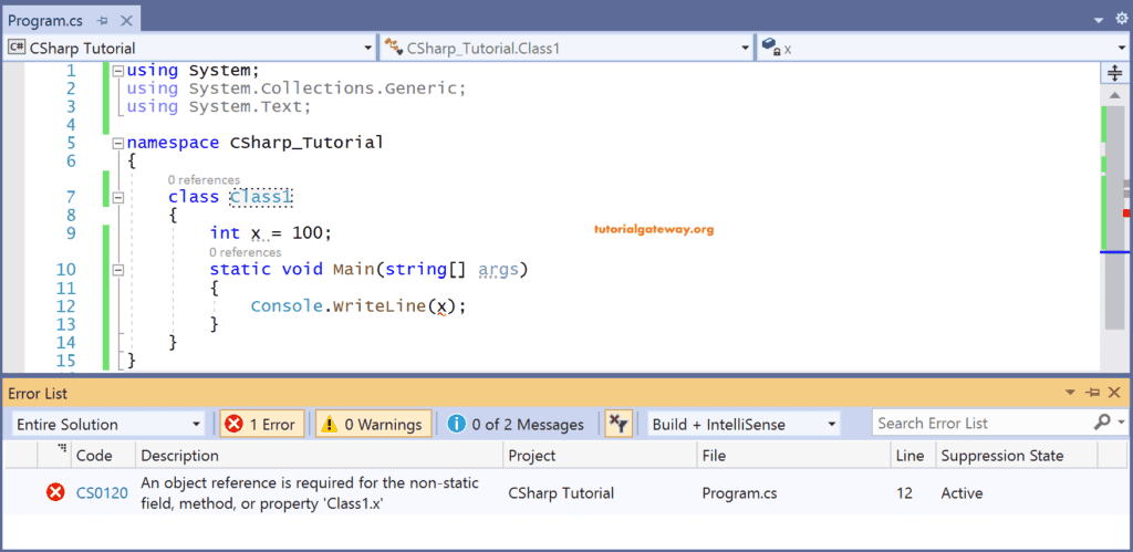 object oriented Programming or OOPS Concept in C# 1