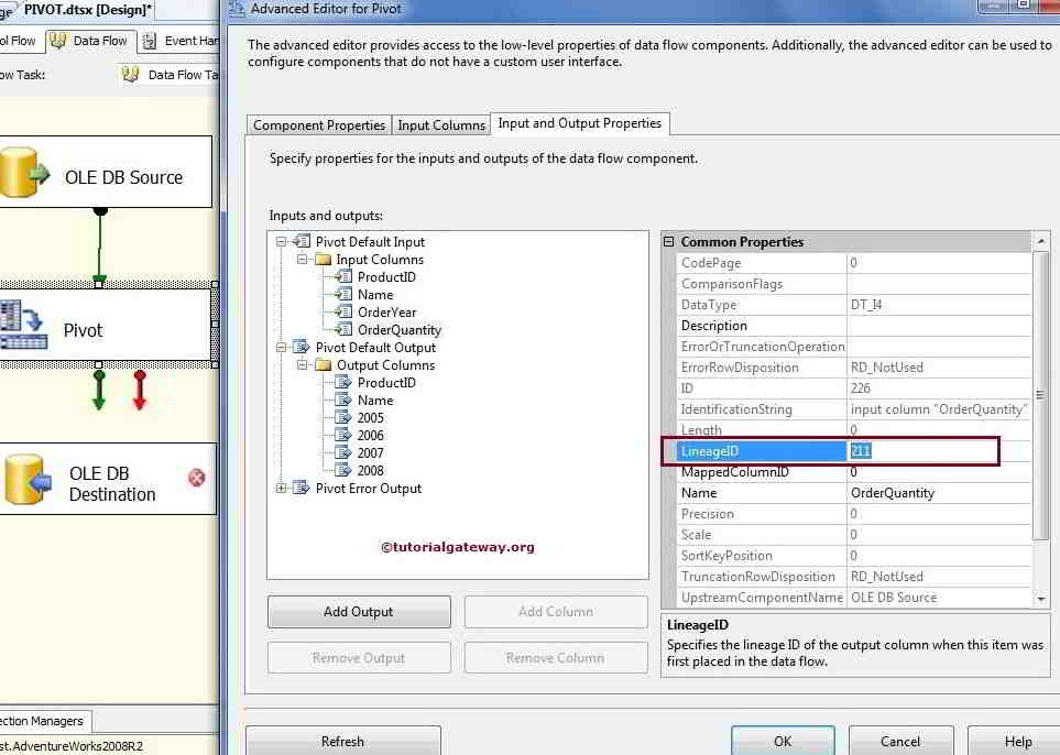 PIVOT TRANSFORMATION IN SSIS 2008 R2 12