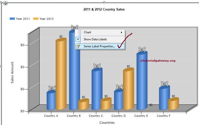 Percentage Values as Column Chart Labels 1