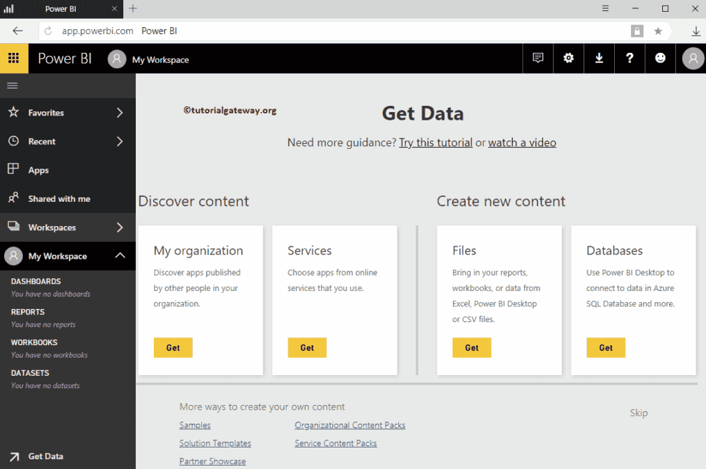 Power BI Dashboard Introduction 1
