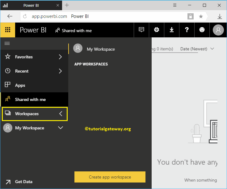 Go to The Workspaces 6