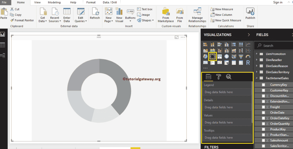 Power BI Donut Chart 1