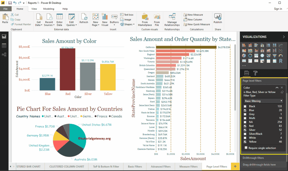 Page Level Filters 4