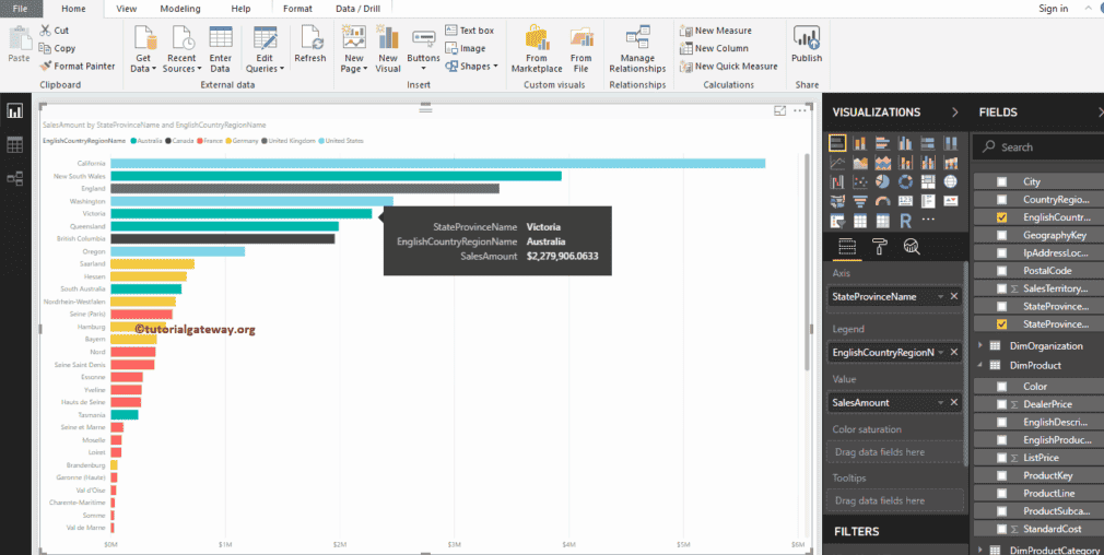 Power BI Stacked Bar Chart With tooltip 2