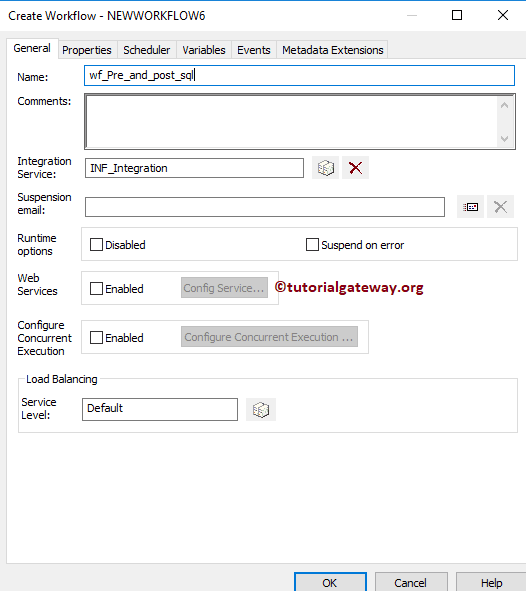 Create Workflow for Pre and Post SQL