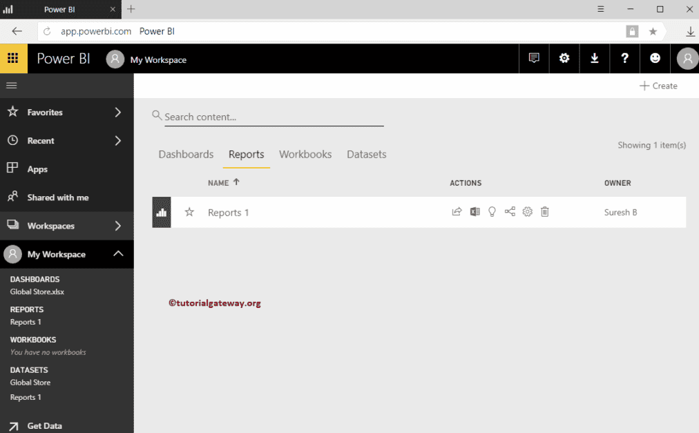 Open Workspace to View Published Power BI Desktop Reports 6