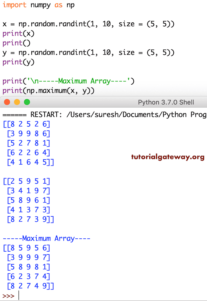 Python Array maximum 2
