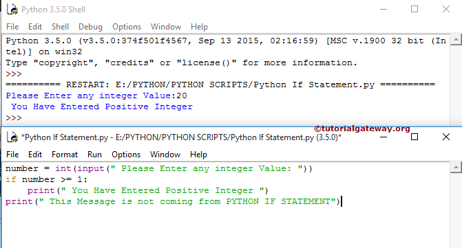 Python If Statement 6