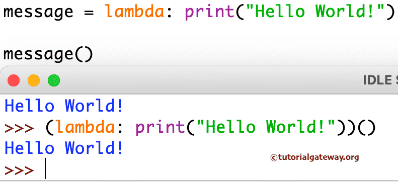 Lambda Function Example