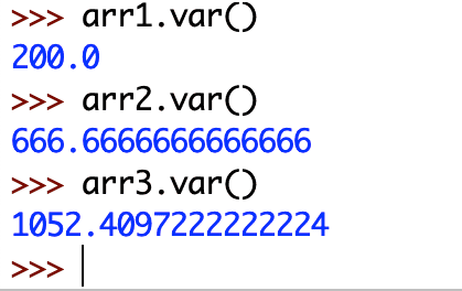 Python NumPy var Example