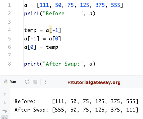 Python Program to Interchange First and Last elements in a List