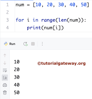 Python Program to Iterate Over a List