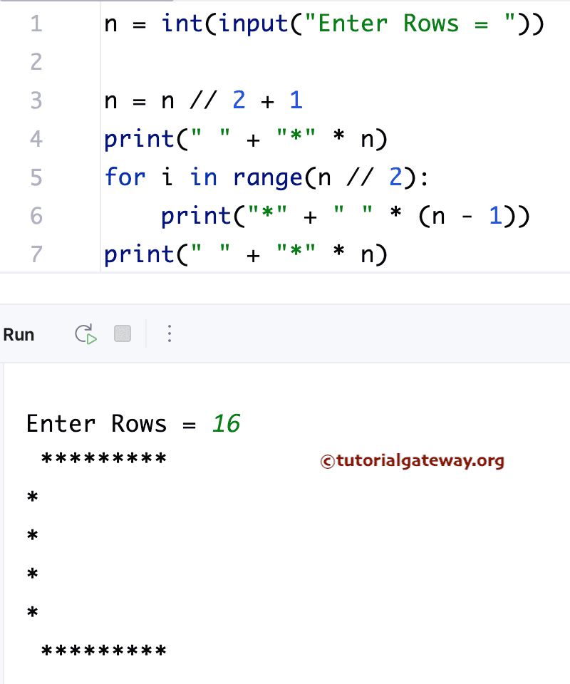 Python Program to Print Star Pattern of Alphabets 1