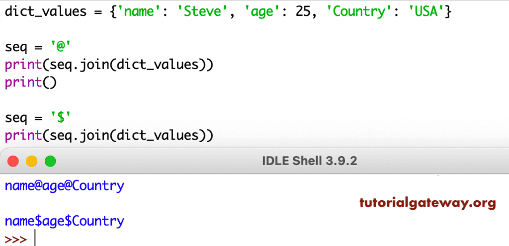 Python Join String Example