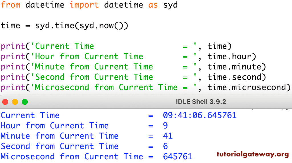 Python datetime Example