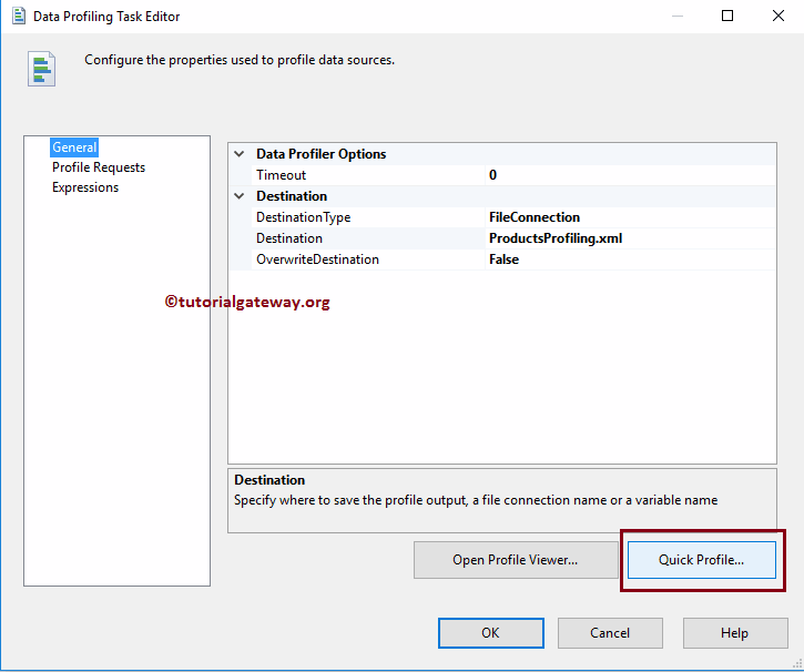 Quick Profile Button to create a new