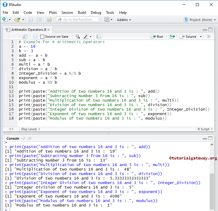 Arithmetic Operators 1