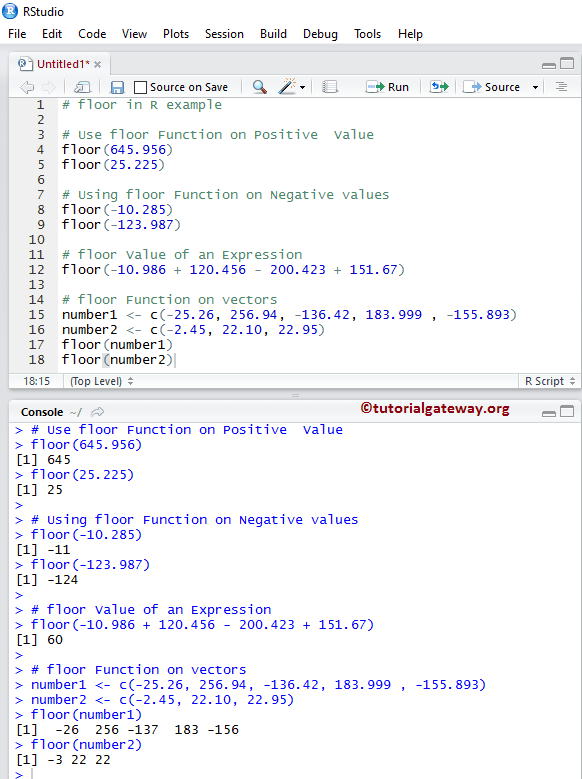 R Floor Function 2