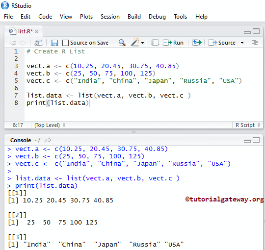 convert Vector to LIST 2