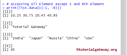 printing data using negative values 9