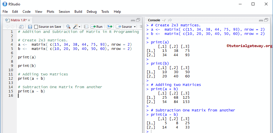 Matrix Addition and Subtraction 11