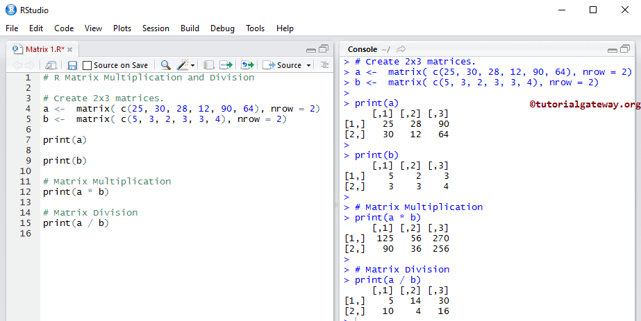 Matrix Multiplication and Division 12