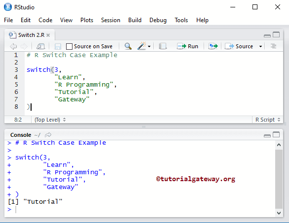 R Switch Statement 1