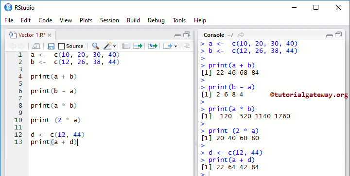 Vector arithmetic operations 11