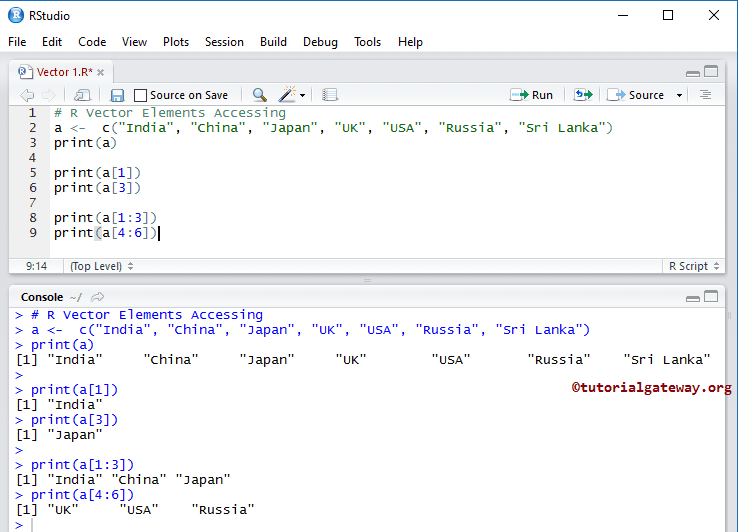 Access R Vector Elements 5