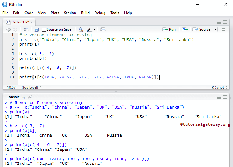 Using Negative Index 7
