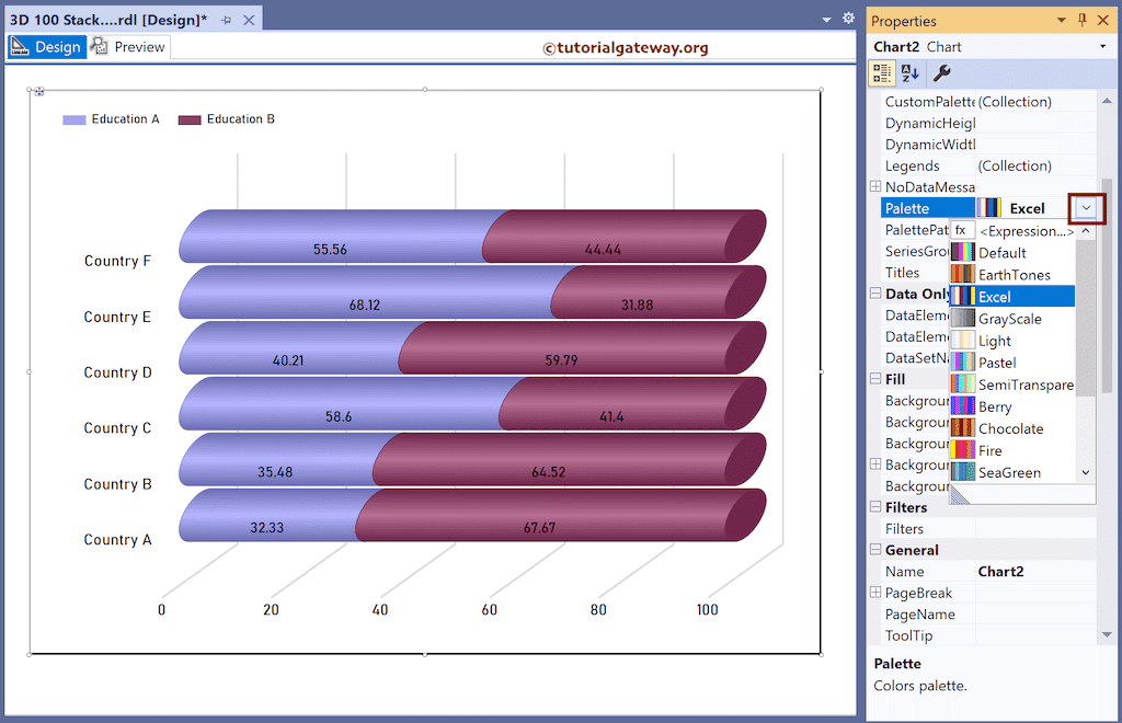 Change the Color Palette