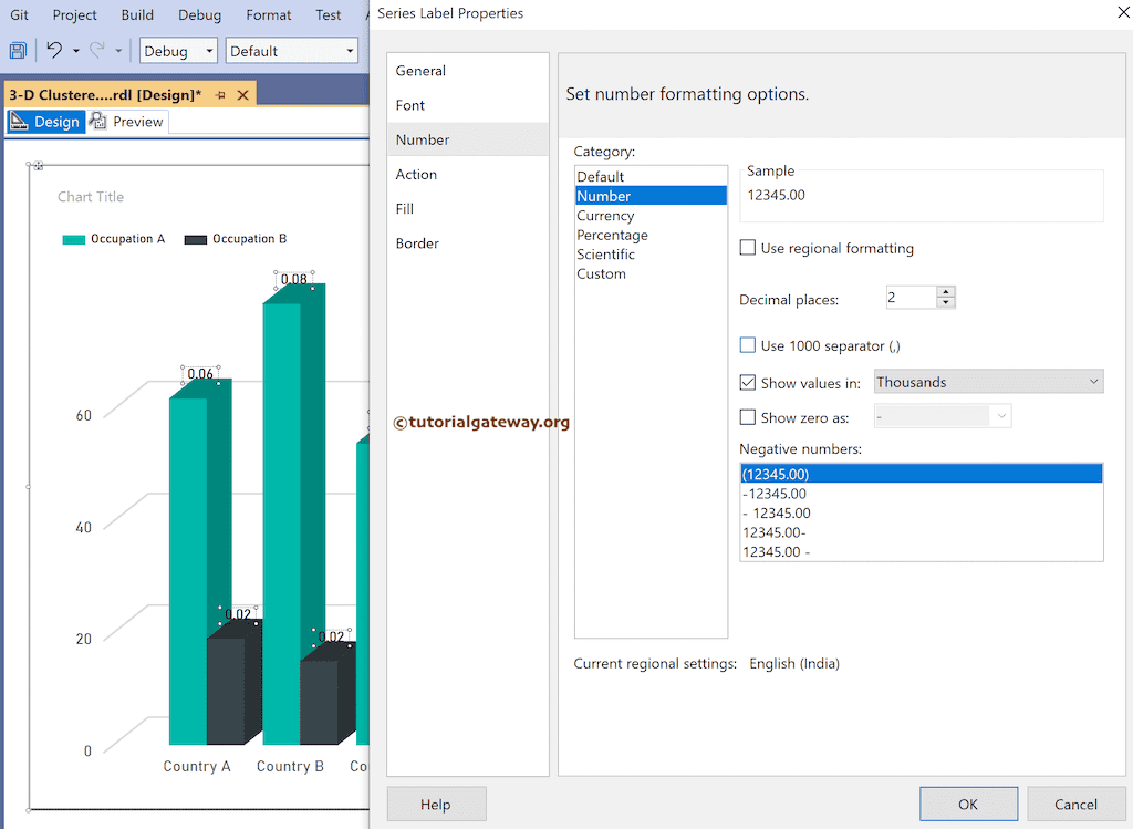 Format the Data Label Numbers
