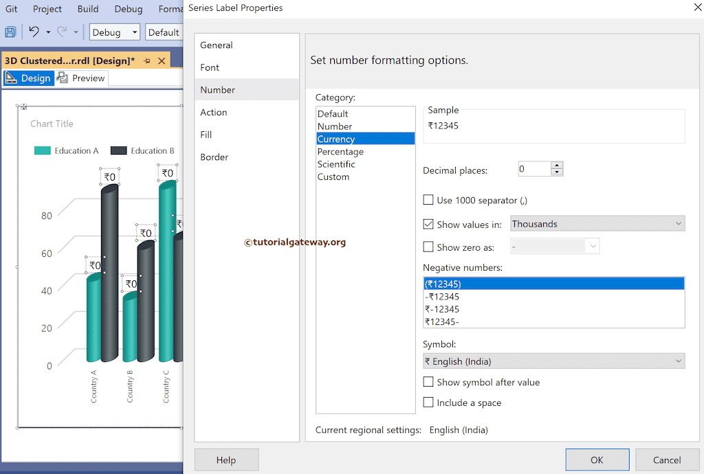 Format data label Numbers