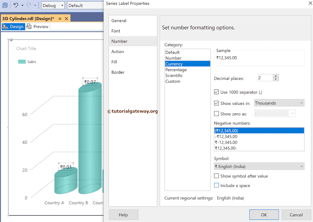 Format the Data Label Numbers