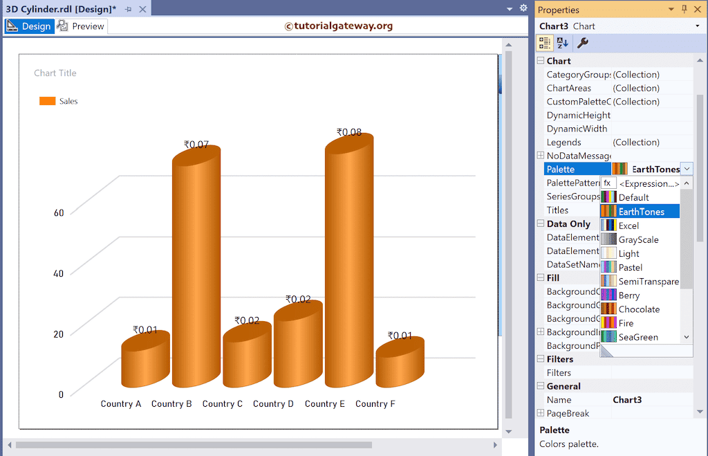 Change the Color Palette