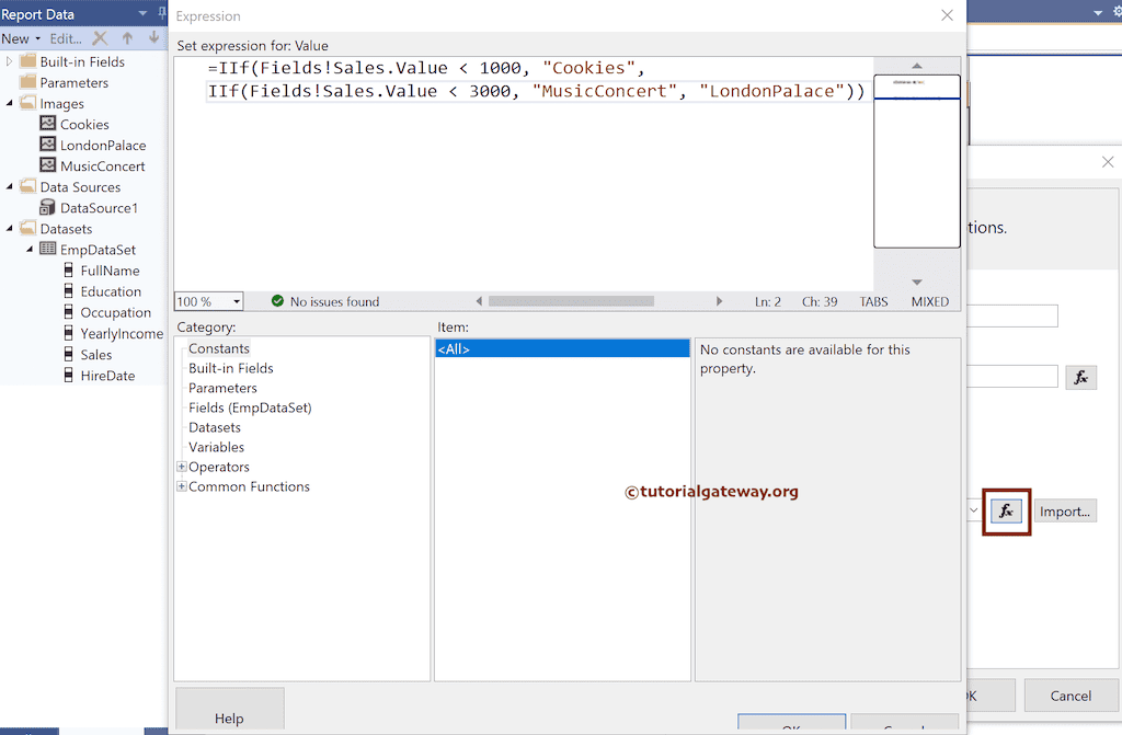 Display Image Based on SSRS IIF Expression